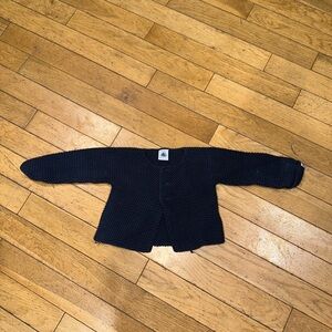 Baby Girl’s Petit Bateau long sleeve knit sweater cardigan button